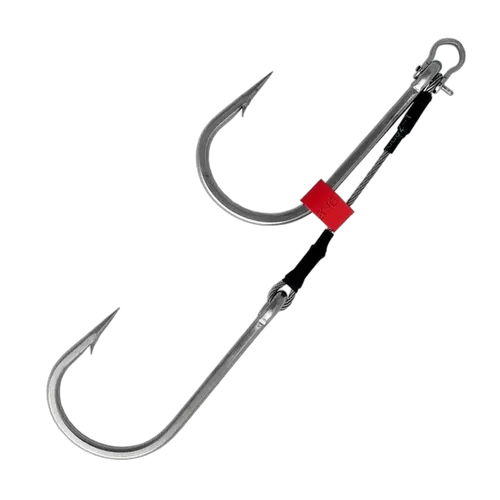 Black Magic Twin Hook Shackle Rig - Open Gape 12/0