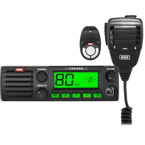 5 Watt Din Mount Uhf Cb Radio With Wireless Ptt & Scansuite