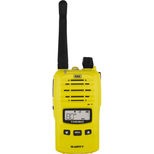 5/1 Watt Ip67 Uhf Cb Handheld Radio - Yellow