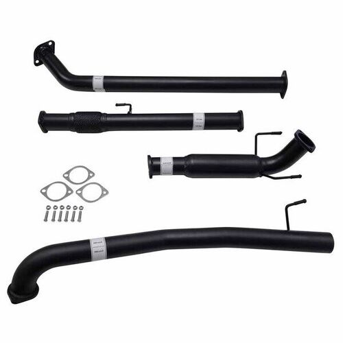 3" #Dpf# Back Carbon Offroad Exhaust With Hotdog Only For Fits Toyota Hilux Gun122/125R 2.4L 2Gd-Ftvtd 2017>