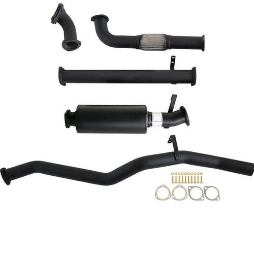 3" Turbo Back Carbon Offroad Exhaust With Muffler For Fits Toyota Landcruiser 60 Series Wagon 4.0D 12H-T 