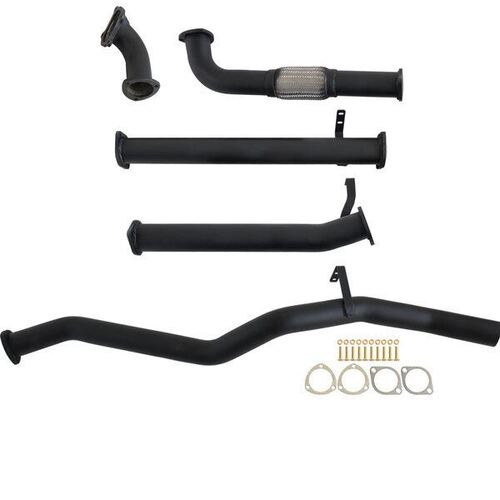 3" Turbo Back Carbon Offroad Exhaust With Pipe Only For Fits Toyota Landcruiser 60 Series Wagon 4.0D 12H-T 