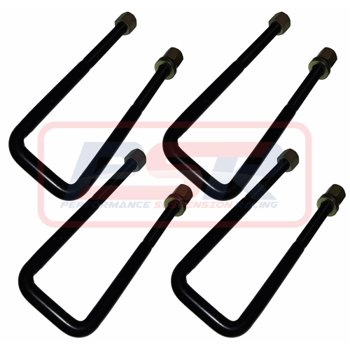 Performance Suspension Racing U-Bolt Square Top M14 x 62 x 210 - Set of Four