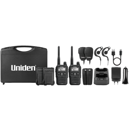 Uniden UH825-2TP 2 Watt UHF Handheld 2-Way Radio (Tradies Pack)