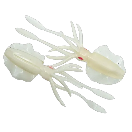 Chasebaits ULTIMATE SQUID 200 col 101 - Milk Glow 3pc