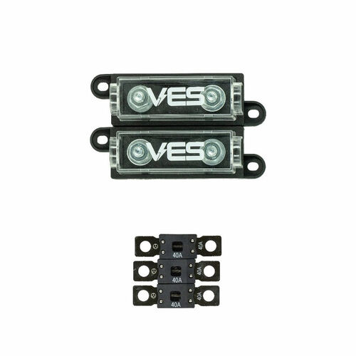 VES Mega Fuse Kit 40 AMP - 2 Holders 3 Fuses