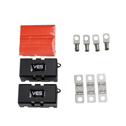 Midi Fuse Kit 60 AMP 2 Holder 3 Fuses 4 Terminals 4 Heatshrink