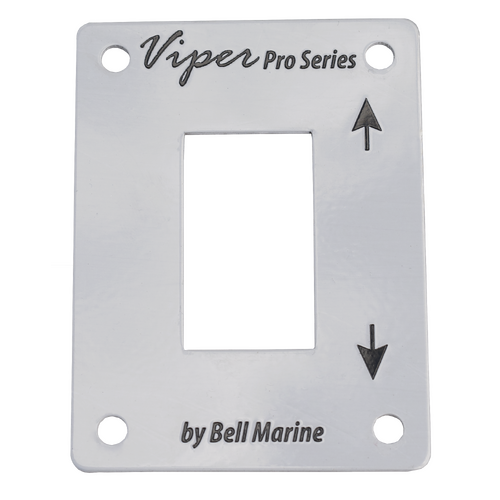 Viper Aluminium Face Plate For Single Led Rocker Switch