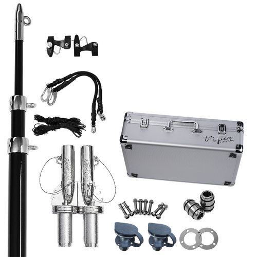 Viper Xtreme Outrigger Bases, 3 Stage Poles & Lines Bundle - Deck Mount