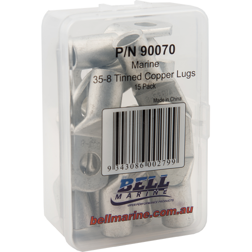Viper Tinned Copper Lugs 35-8mm - 15 Pack
