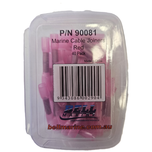Viper Marine Glue Lined Cable Joiner Red - 2.5-3mm - 40 Pack