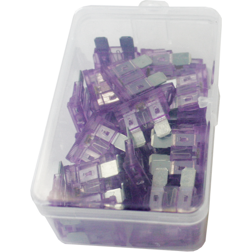 Viper 3A Led Indicator Blade Fuse Purple - 30 Pack