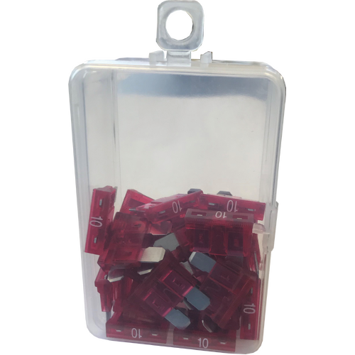 Viper 10A Blade Led Fuse Red - 30 Pack