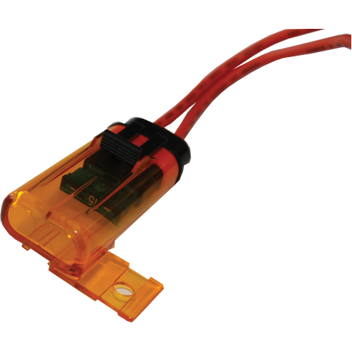 Viper Waterproof Ip67 Orange Transparent Universal Fuse Holder- 30 Amp