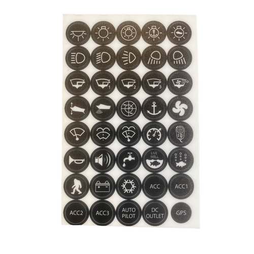 Viper Elite Series 20 Amp Switch Sticker Kit