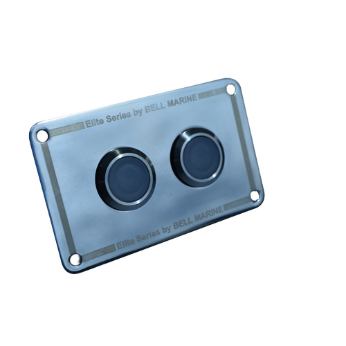 Viper Elite Series 2 Gang - S/S Switch Panel - Momentary 20Amp Ip67