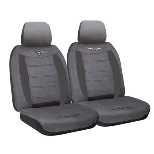 RMW SUEDE VELOUR SEAT COVERS GREY 30