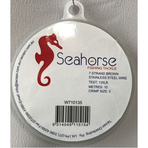 Seahorse Tackle Wire 1X7 Stainless Steel 135LBox 10M