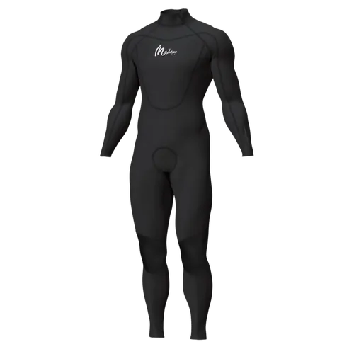 Maddog Mens Superstretch Steamer 3/2mm Wetsuit Black - Small