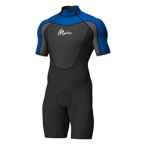 Maddog Mens Superstretch Springsuit 2mm Wetsuit Black/Blue - Small