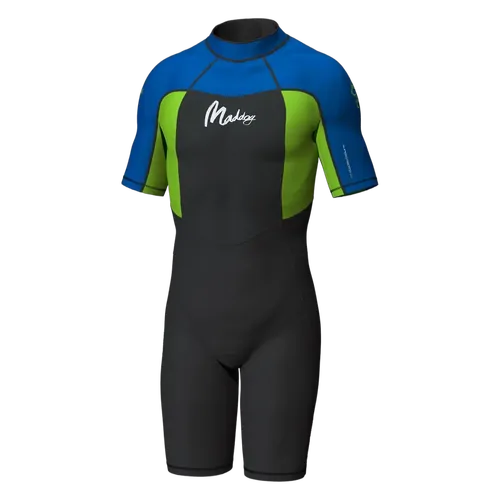 Maddog Boys Superstretch Springsuit 2mm Blue/ Lime - Size 6