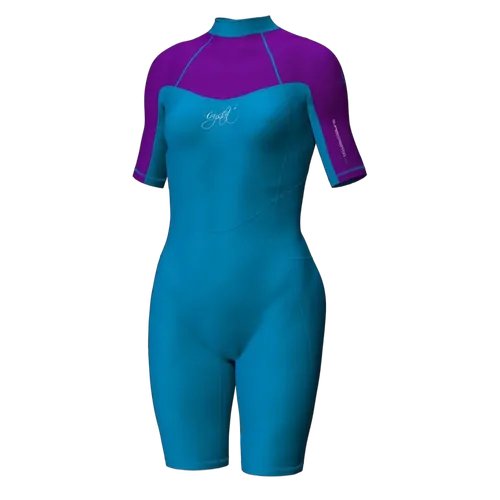 Crystal Girls Superstretch Springsuit 2mm Blue/ Purple - Size 12