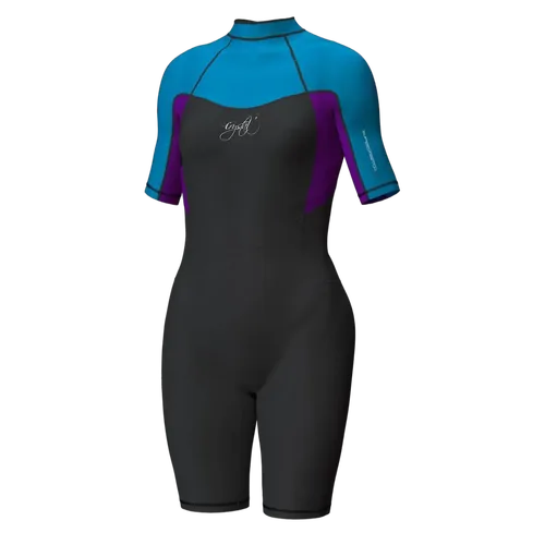 Crystal Girls Superstretch Springsuit 2mm Blue/ Black - Size 6