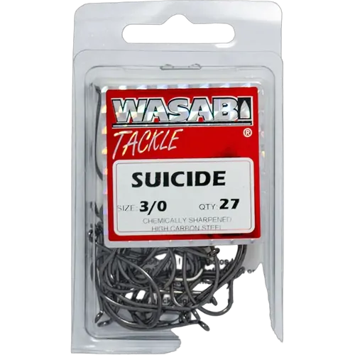 Wasabi Suicide Black 3/0 Hook Medium Pack (27)