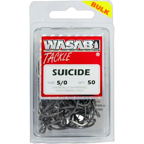 Wasabi Suicide Black 5/0 Hook Value Pack (50)