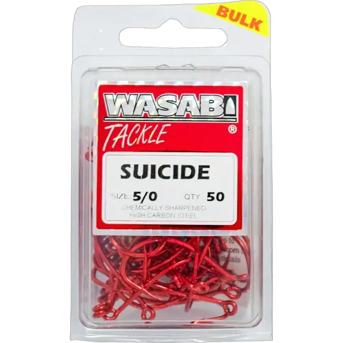 Wasabi Suicide Red 5/0 Hook Value Pack (50)