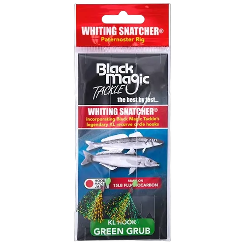 Black Magic Whiting Whacker Green Grub