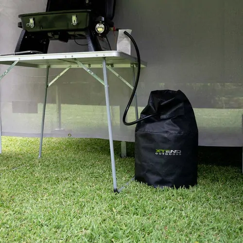 Aussie Traveller Gas Bottle Cover Black Xtend