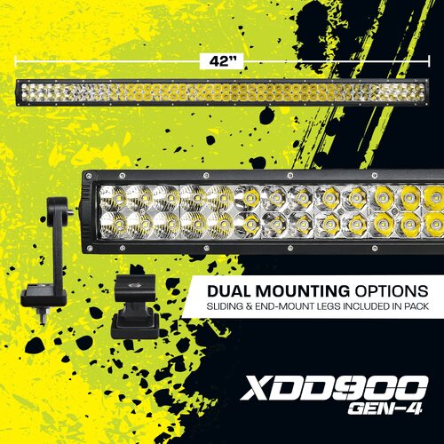 Hard Korr 42inn 324W XDD Gen4 Series Double Row Led Light Bar - 1 Lux @ 900M