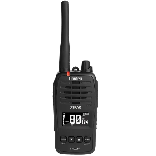 Uniden XTRAK 50 - 5 Watt Waterproof IP67 Smart UHF Handheld Radio Tradesman Twin Pack