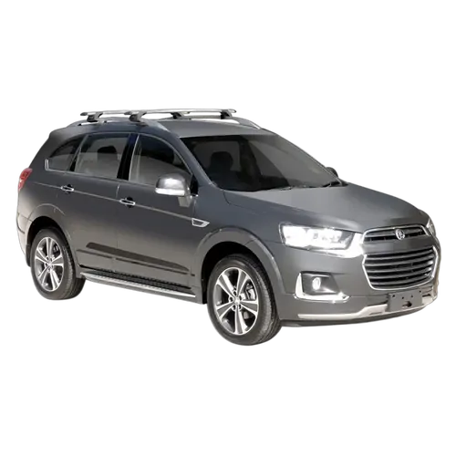 Yakima ThruBar 120cm Silver Pair (S16Y) To Suit Holden Captiva LT/LTZ /2016-/2020