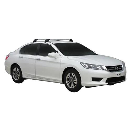Yakima FlushBar 100 & 105cm Silver Pair (S26Y) To Suit Honda Accord 4dr Sedan /2013-/2019