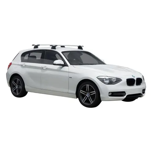 Yakima ThruBar 120cm Silver Pair (S16Y) To Suit BMW 1 Series F20 /2011-07/2019