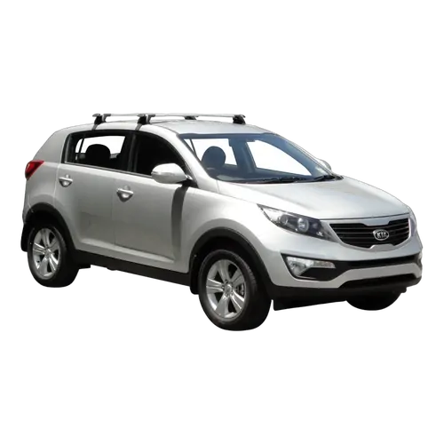 Yakima ThruBar 120cm Silver Pair (S16Y) To Suit Kia Sportage 5dr SUV /2010-/2015