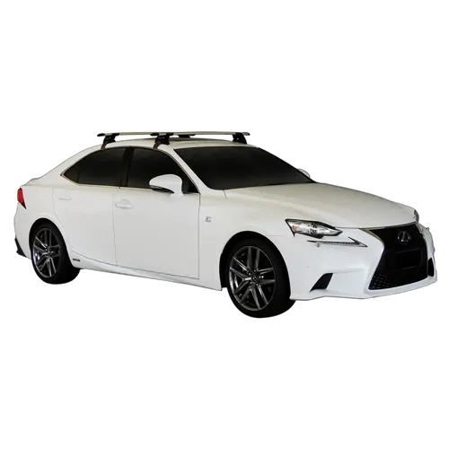 Yakima ThruBar 120cm Silver Pair (S16Y) To Suit Lexus IS 4dr Sedan 07/2013-/On