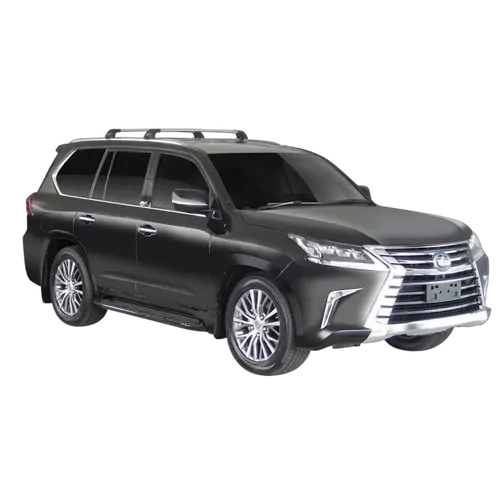 Yakima FlushBar 105cm Silver Pair (S7Y) To Suit Lexus LX 5dr SUV /2016-03/2022