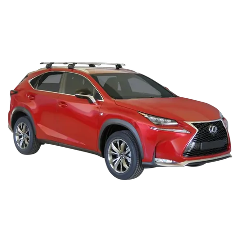 Yakima ThruBar 135cm Silver Pair (S17Y) To Suit Lexus NX 5dr SUV /2015-/2021