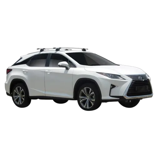 Yakima ThruBar 135cm Silver Pair (S17Y) To Suit Lexus RX 5dr SUV /2016-/2022