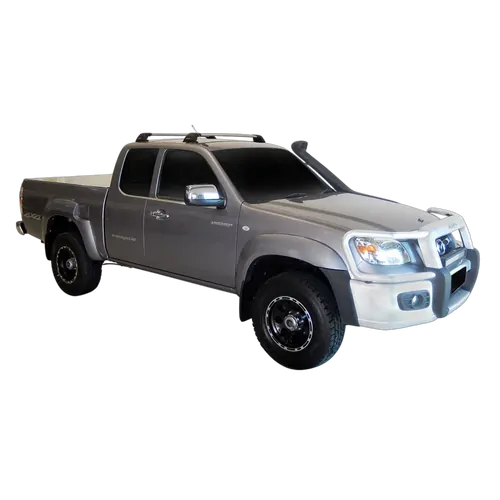 Yakima FlushBar 100cm Silver Pair (S6Y) To Suit Mazda BT-50 Freestyle Cab 11/2006-10/2011