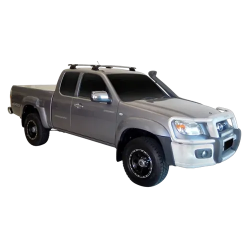 Yakima ThruBar 120cm Silver Pair (S16Y) To Suit Mazda BT-50 Freestyle Cab 11/2006-10/2011