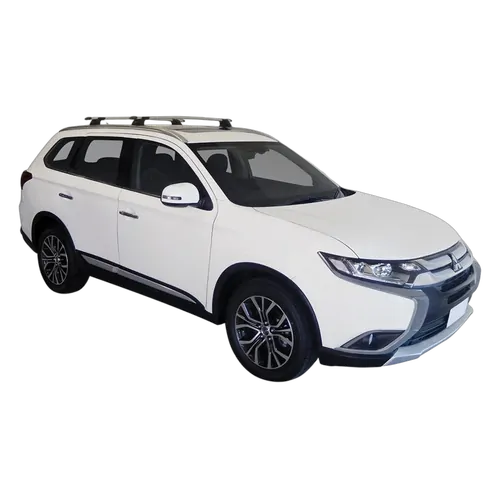 Yakima ThruBar 135cm Silver Pair (S17Y) To Suit Mitsubishi Outlander 5dr SUV /2015-/2017