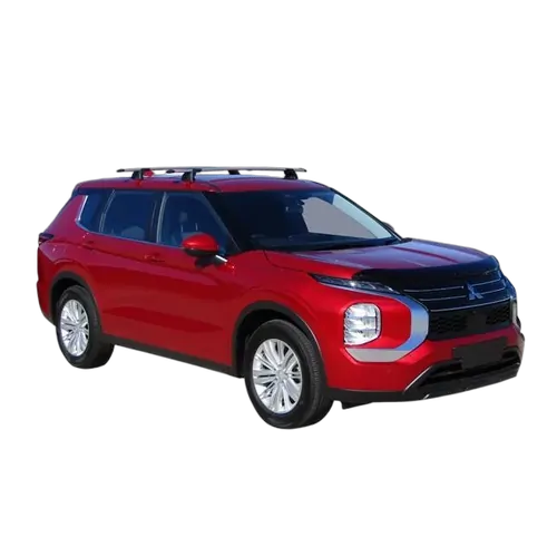 Yakima ThruBar 135cm Silver Pair (S17Y) To Suit Mitsubishi Outlander 5dr SUV 11/2021-/On