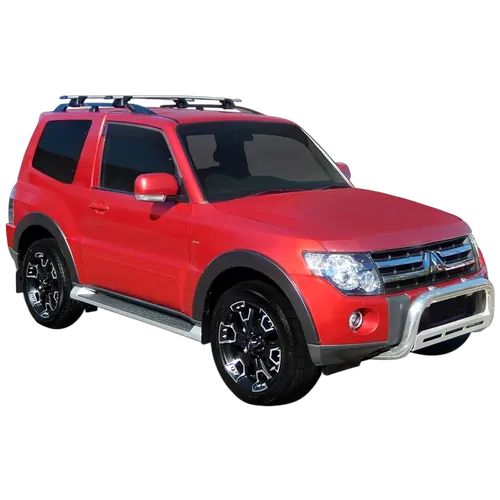 Yakima ThruBar 135cm Silver Pair (S17Y) To Suit Mitsubishi Pajero SWB /2006-/On