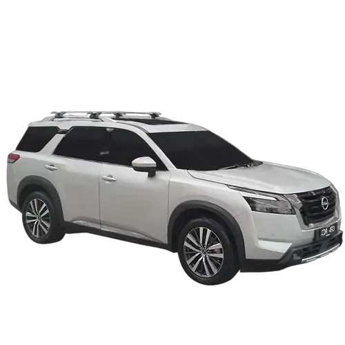 Yakima ThruBar 135cm Silver Pair (S17Y) To Suit Nissan Pathfinder 5dr SUV 12/2022-/On