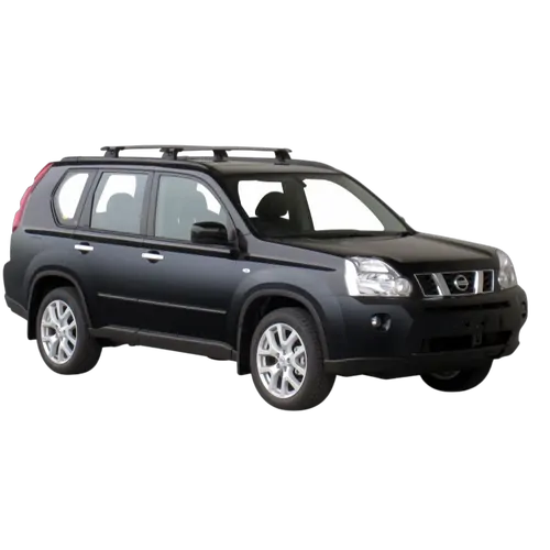Yakima ThruBar 120cm Silver Pair (S16Y) To Suit Nissan X-Trail 5dr SUV 10/2007-/2010