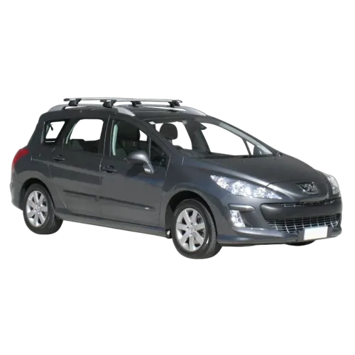 Yakima ThruBar 120cm Silver Pair (S16Y) To Suit Peugeot 308 Touring /2008-/On